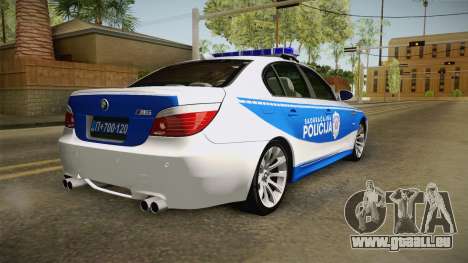 BMW M5 E60 Saobracajna Policija pour GTA San Andreas