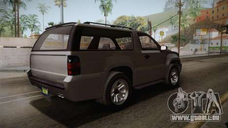 GTA 5 Declasse Granger 2-doors pour GTA San Andreas