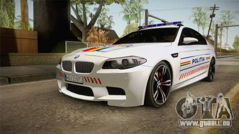 BMW M5 F10 Romanian Police für GTA San Andreas