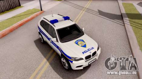 BMW X5 Croatian Police Car für GTA San Andreas