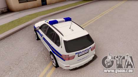 BMW X5 Croatian Police Car pour GTA San Andreas