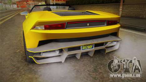 GTA 5 Pegassi Tempesta Spyder IVF pour GTA San Andreas
