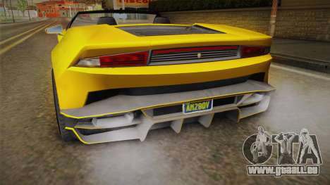 GTA 5 Pegassi Tempesta Spyder IVF pour GTA San Andreas