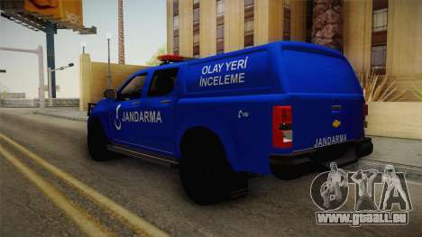 Chevrolet S10 Turkish Gendarmerie CSI Unit pour GTA San Andreas