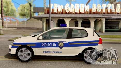 Volkswagen Golf V Croatian Police Car pour GTA San Andreas