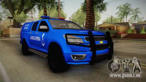 Chevrolet S10 Turkish Gendarmerie CSI Unit pour GTA San Andreas