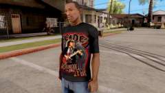 Black T-Shirt AC/DC für GTA San Andreas