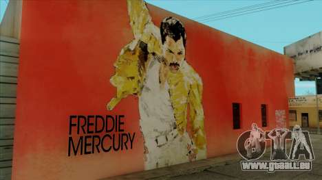 Freddie Mercury Art Wall für GTA San Andreas