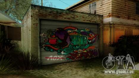 Graffiti sur le garage pour GTA San Andreas