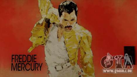 Freddie Mercury Art Wall für GTA San Andreas