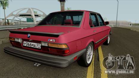 BMW M5 1985 pour GTA San Andreas