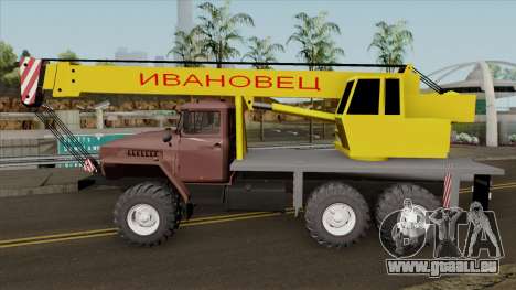 Ural 4320 Camion-Grue Ivanovets pour GTA San Andreas