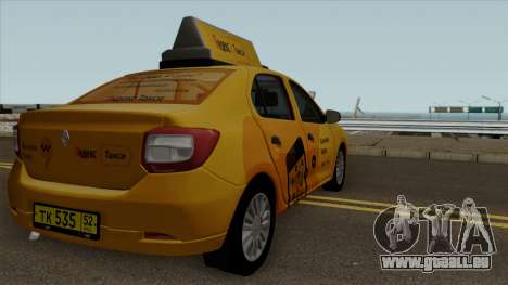 Renault Logan 2017 Yandex Taxi pour GTA San Andreas
