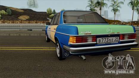 Mercedes-Benz 230 W123 "Schlucken" für GTA San Andreas