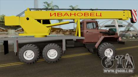 Ural 4320 Camion-Grue Ivanovets pour GTA San Andreas