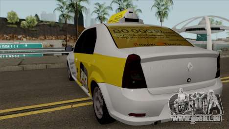 Renault Logan Yandex Taxi pour GTA San Andreas