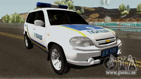 Chevrolet Niva GLC 2009 Ukraine Police White für GTA San Andreas