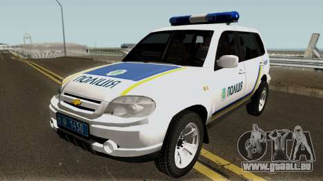 Chevrolet Niva GLC 2009 Ukraine Police White für GTA San Andreas