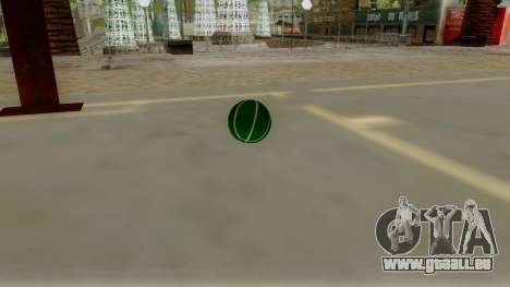 Green Basketball Ball by Vexillum pour GTA San Andreas