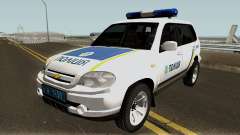 Chevrolet Niva GLC 2009 Ukraine Police White pour GTA San Andreas