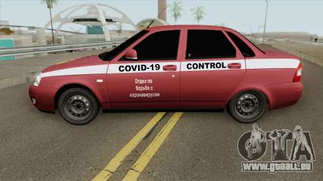 Lada Priora (COVID-19 Control) pour GTA San Andreas