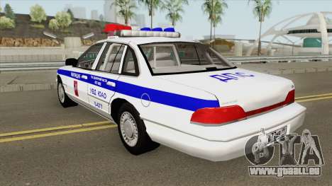 Ford Crown Victoria (Moscow Police) 1997 pour GTA San Andreas