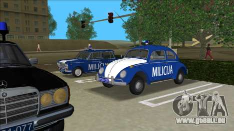 Volkswagen Beetle SFR Yugoslav Milicija (police) pour GTA Vice City