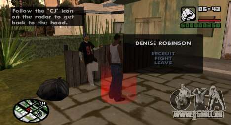 Dickste Denise Bodyguard für GTA San Andreas