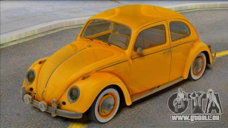 Volkswagen Beetle 1966 Yellow pour GTA San Andreas