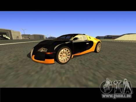 Bugatti Veyron 16.4 Schwarzgold Carbon [beta] für GTA San Andreas