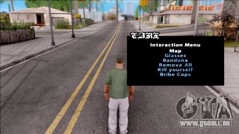 GTA Online Interaction Menu pour GTA San Andreas