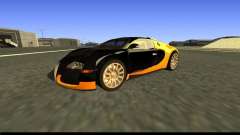 Bugatti Veyron 16.4 Carbone Or Noir [bêta] pour GTA San Andreas