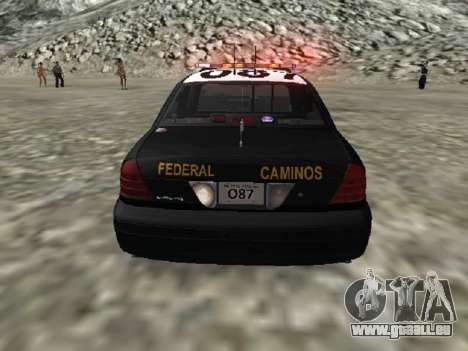 Ford CrownPolicia Federal de Caminos MX pour GTA San Andreas