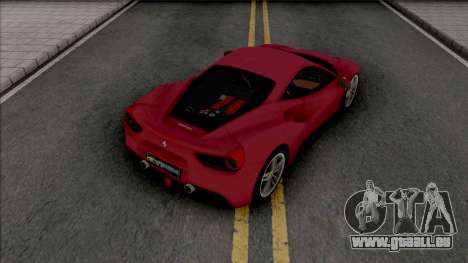 Ferrari 488 GTB Red für GTA San Andreas