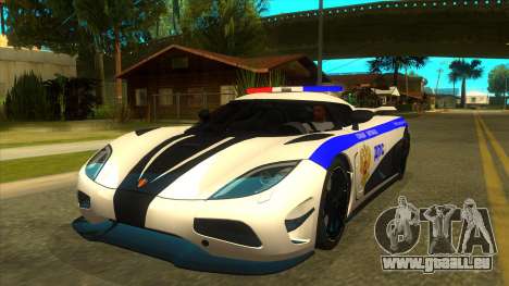 Police Koenigsegg Agera R pour GTA San Andreas