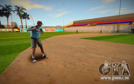 Entraînement sur un terrain de baseball à LV pour GTA San Andreas