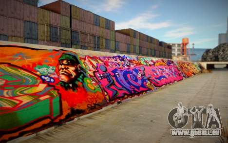 Los Angeles 90s Stormdrain Graffiti für GTA San Andreas