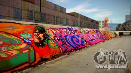 Los Angeles 90s Stormdrain Graffiti für GTA San Andreas