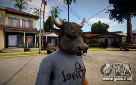 GTA V Bull Mask For CJ pour GTA San Andreas
