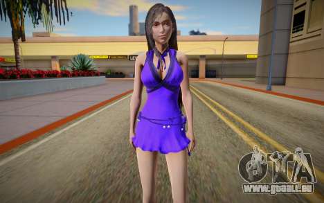 Tifa Purple Dress für GTA San Andreas