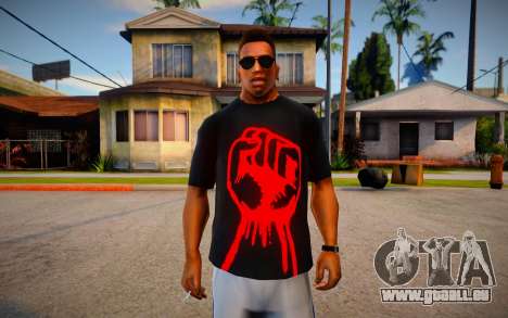 Red Fist T-Shirt pour GTA San Andreas