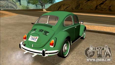 Volkswagen Beetle (Fuscao) 1500 1974 - Brésil pour GTA San Andreas