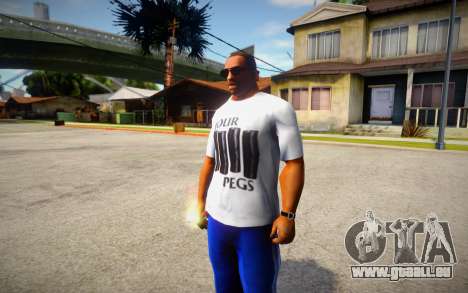 Four Pegs T-Shirt pour GTA San Andreas