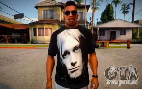 Kurt Cobain T-Shirt pour GTA San Andreas