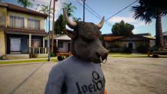 GTA V Bull Mask For CJ für GTA San Andreas