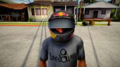 Racing Helmet Red Bull für GTA San Andreas