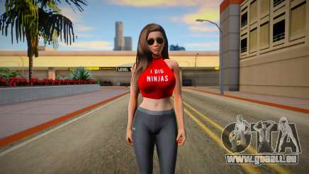 Mai Shiranui Casual Long Hair für GTA San Andreas