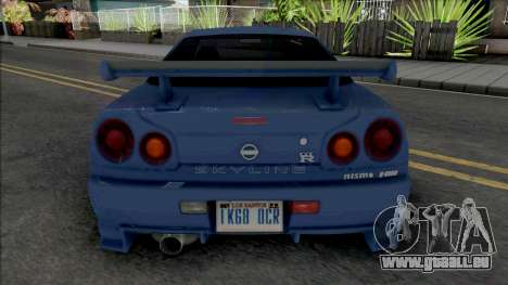 Nissan Skyline GT-R R34 Nismo Z-Tune 2005 [IVF] pour GTA San Andreas