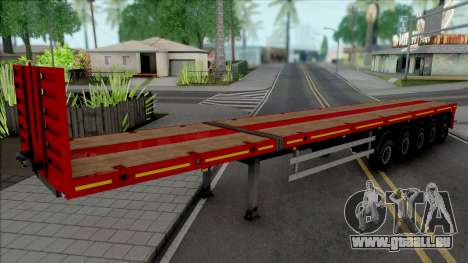 Trailer Flatbed 5 Axles für GTA San Andreas