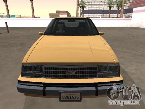 Chevrolet Celebrity 1984 Année pour GTA San Andreas